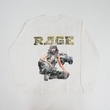 Rage Raider Long Sleeve Shirt (White)