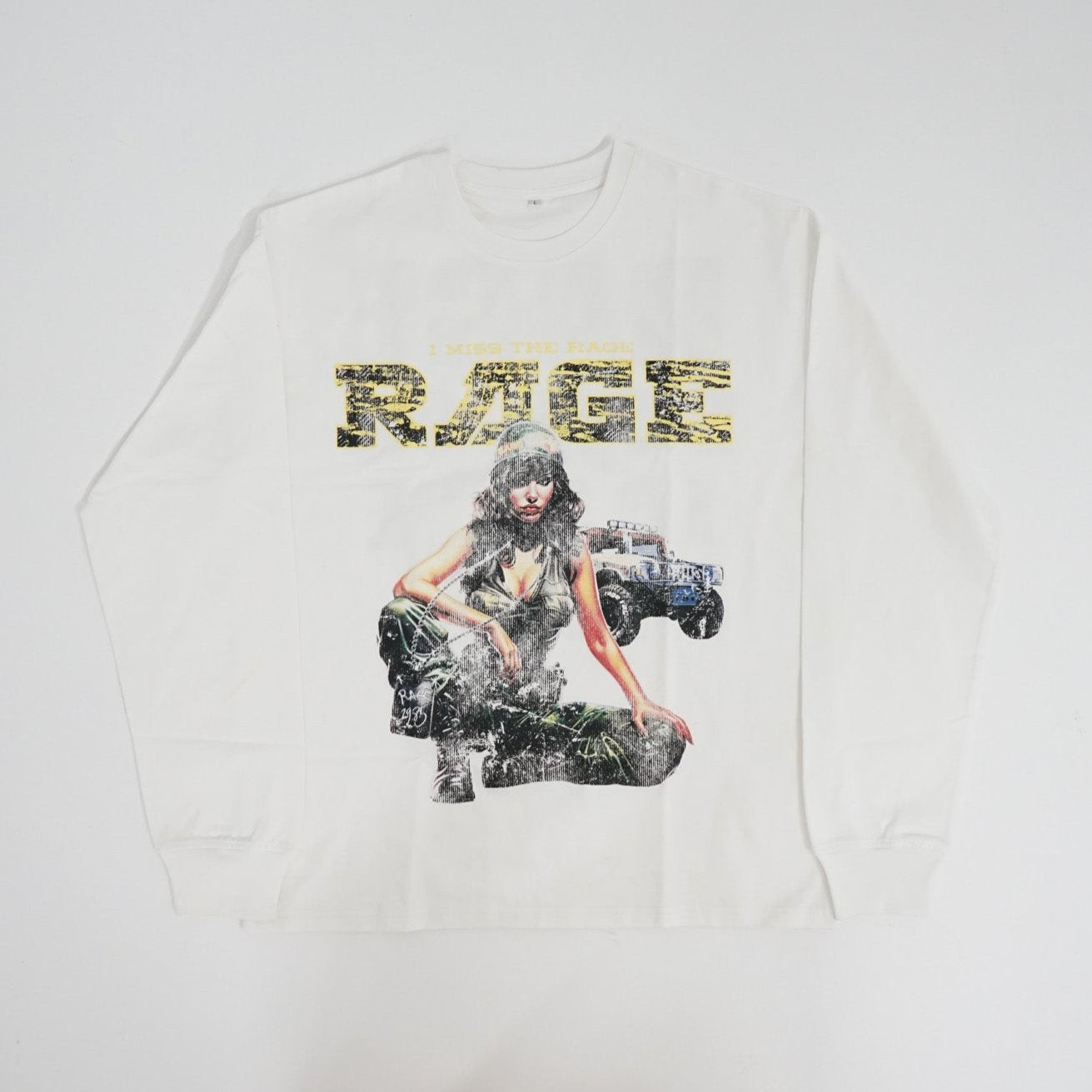 Rage Raider Long Sleeve Shirt (White)