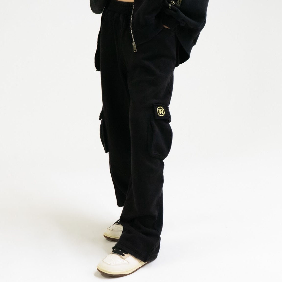 Black Cargo Sweatpants