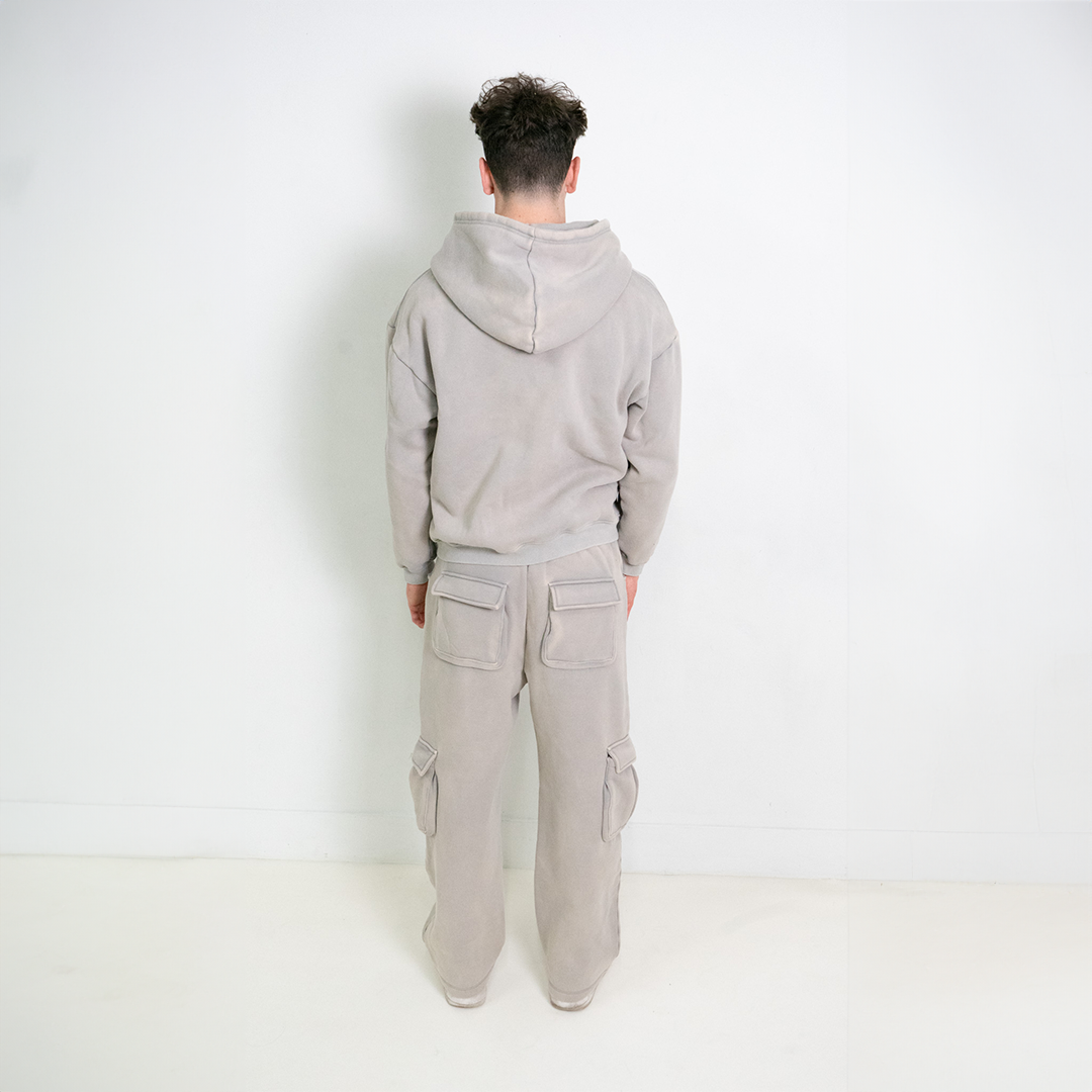 Gray Cargo Sweatpants