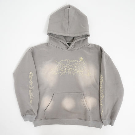 GOTH LOGO HOODIE GRAY